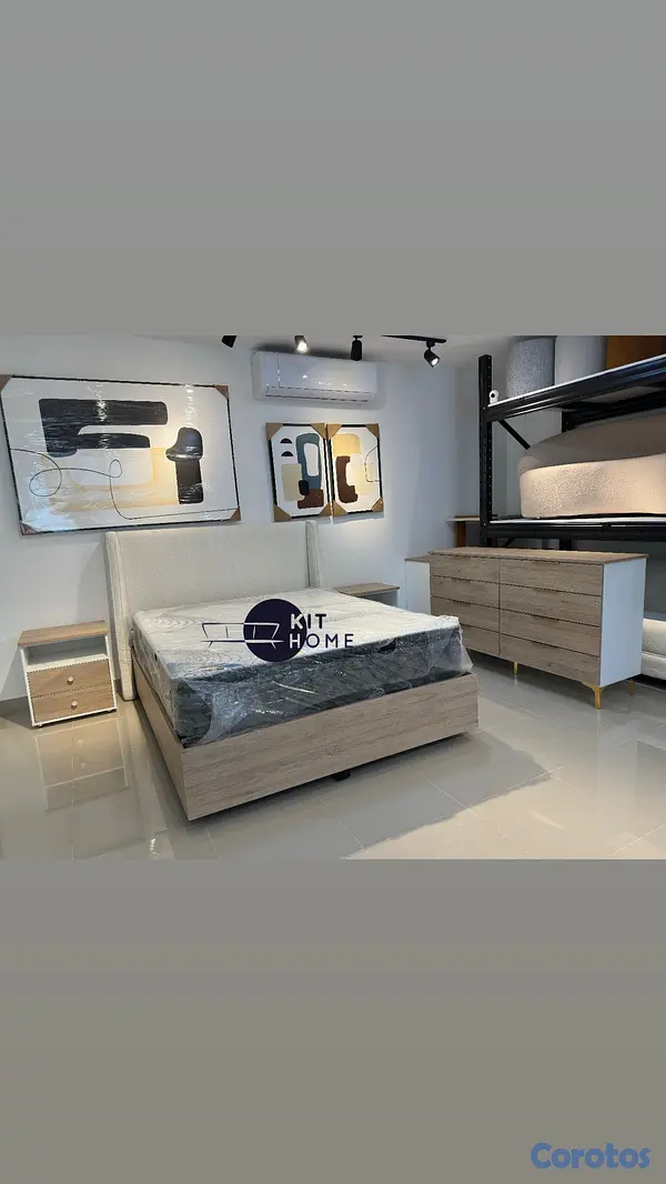 muebles y colchones - Juego de habitación en 60”Queen  2