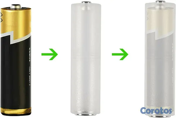 accesorios para electronica - Convertidor de pilas AAA a AA  3