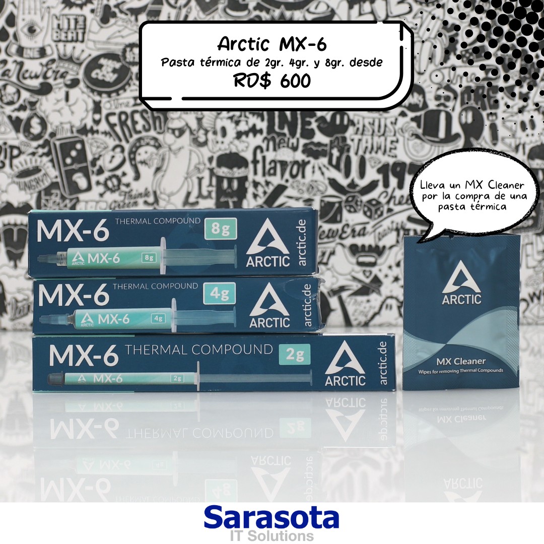 computadoras y laptops - Arctic Pasta térmica MX6 desde 600