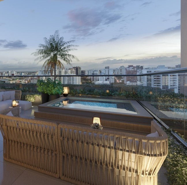 apartamentos - Apartamento en venta #23-1838 balcón, 2 hab. jacuzzi, piscina, terraza, Gym. 3