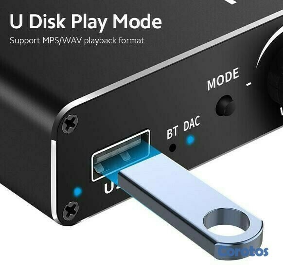 otros electronicos - Audio convertidor de audio digital a analogo con funcion de bluetooth usb D18  3