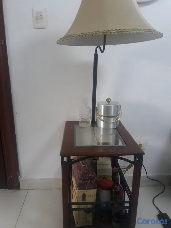 muebles y colchones - Vendo mesa multiuso: lampara, bar... 2