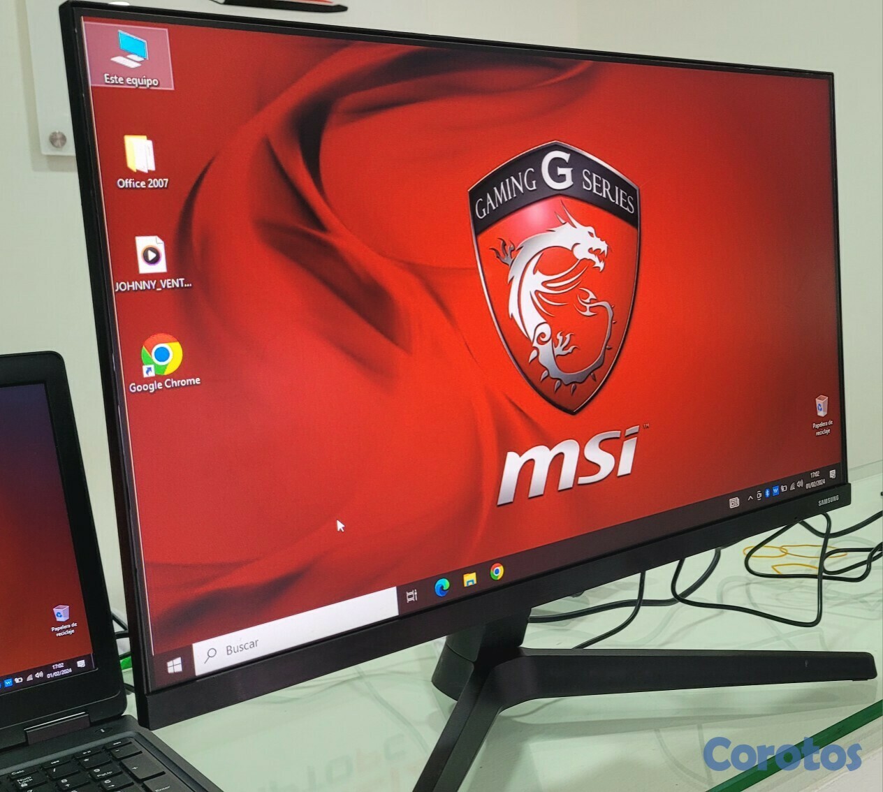 computadoras y laptops - Monitor Samsung 24 Pulg full 1080p ips Sin bordes hdmi 1