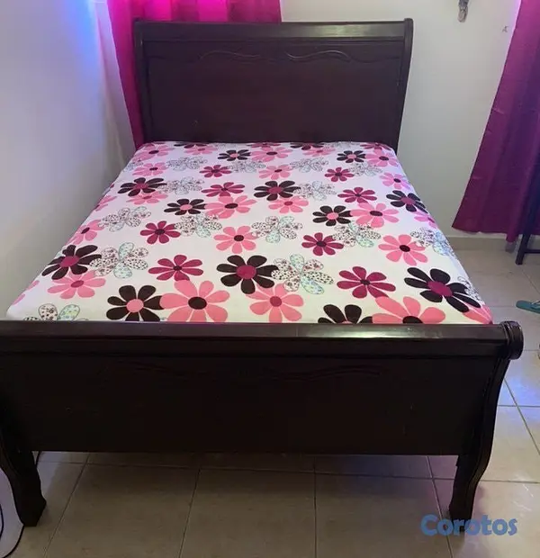 muebles y colchones - Cama modelo Trineo con 2 colchones. NUEVA. 3