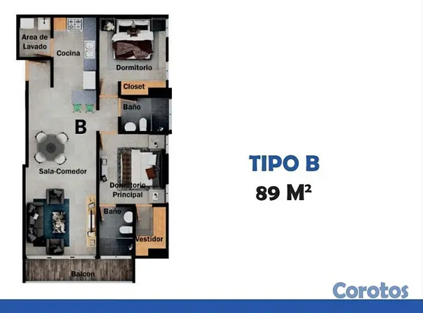 apartamentos - Apartamento 3B Nuevo proyecto BM 2