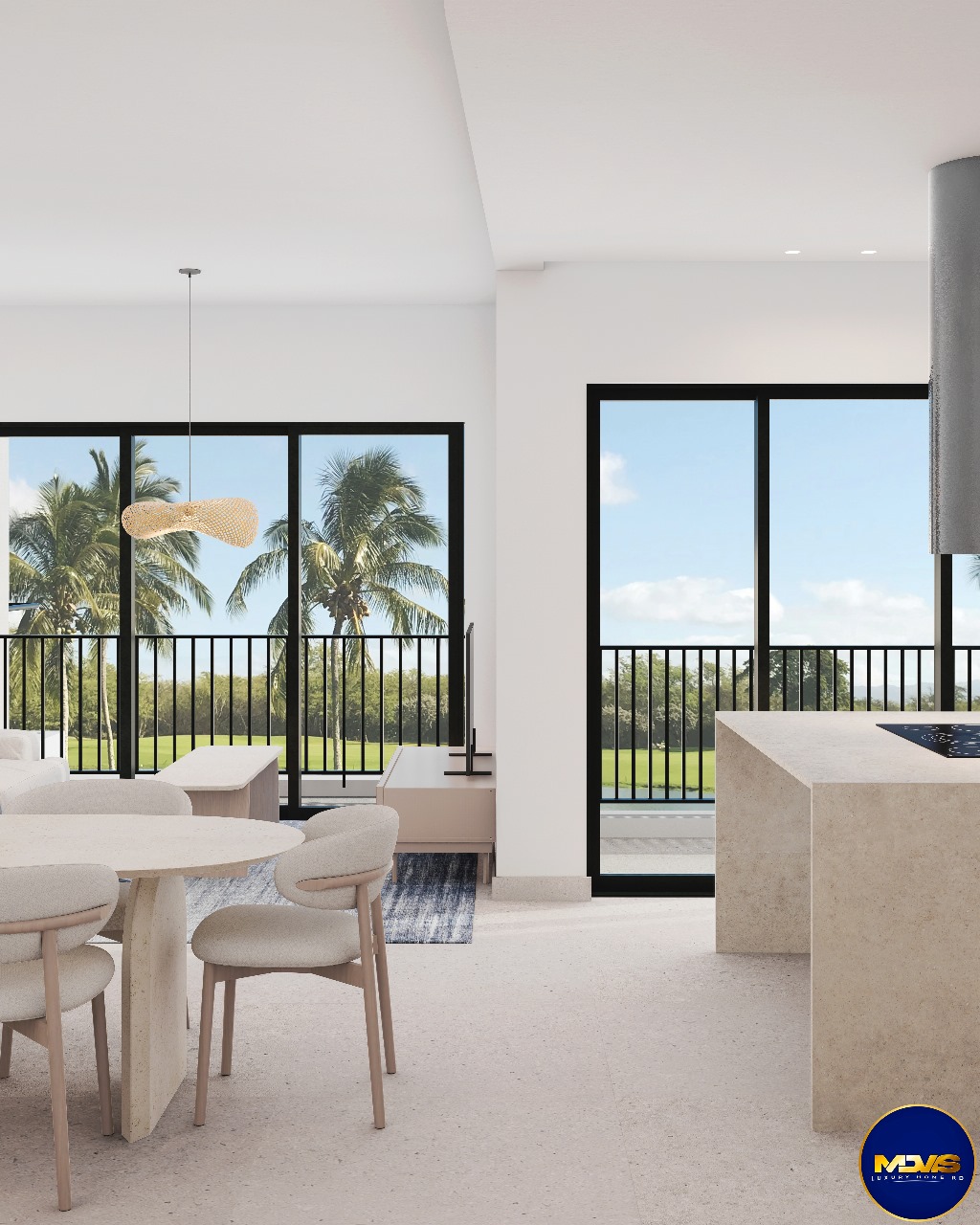 apartamentos - Apartamento amueblado en Cana Bay, Punta Cana con piscina, cancha, campo de golf 2