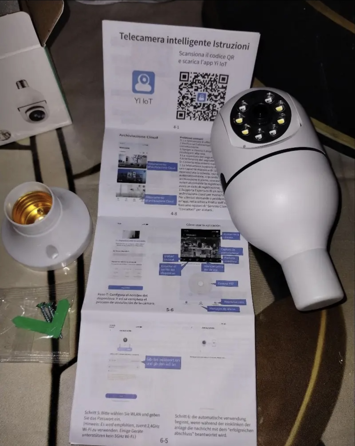camaras y audio - Cámara de seguridad tipo bombilla 1