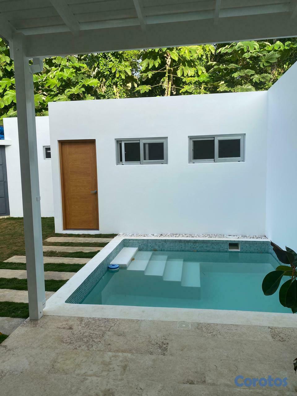 casas vacacionales y villas - Townhouse Villa en Las Terrenas, a  600 Mts. de Playa Ballenas, 2 niveles, Pisci 3