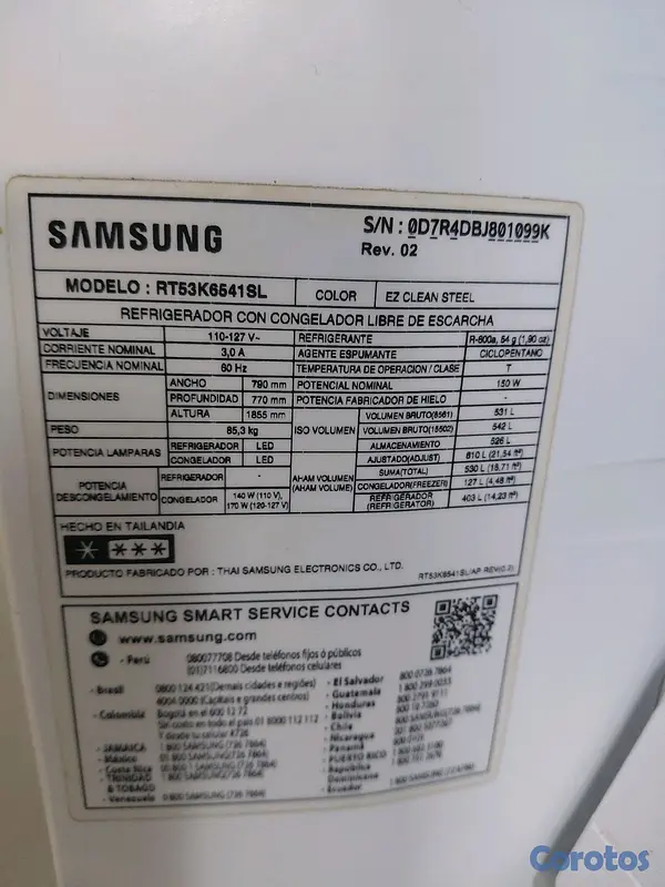 electrodomesticos - Nevera Samsung Inverter 18PC 2
