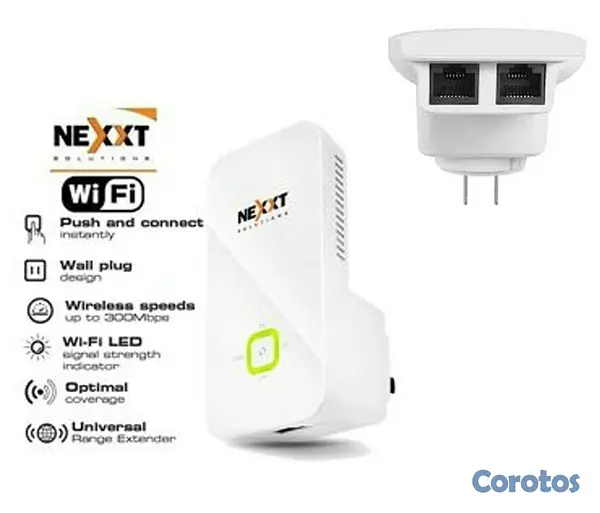 computadoras y laptops - REPETIDOR NEXXT KRONOS 301 WIRELESS AP, RANGE EXTENDER, DIRECTO A LA PARED 3
