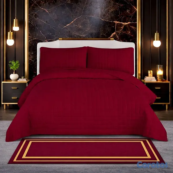 decoración y accesorios - juego de cobertor 4 piezas para cama de 60 7
