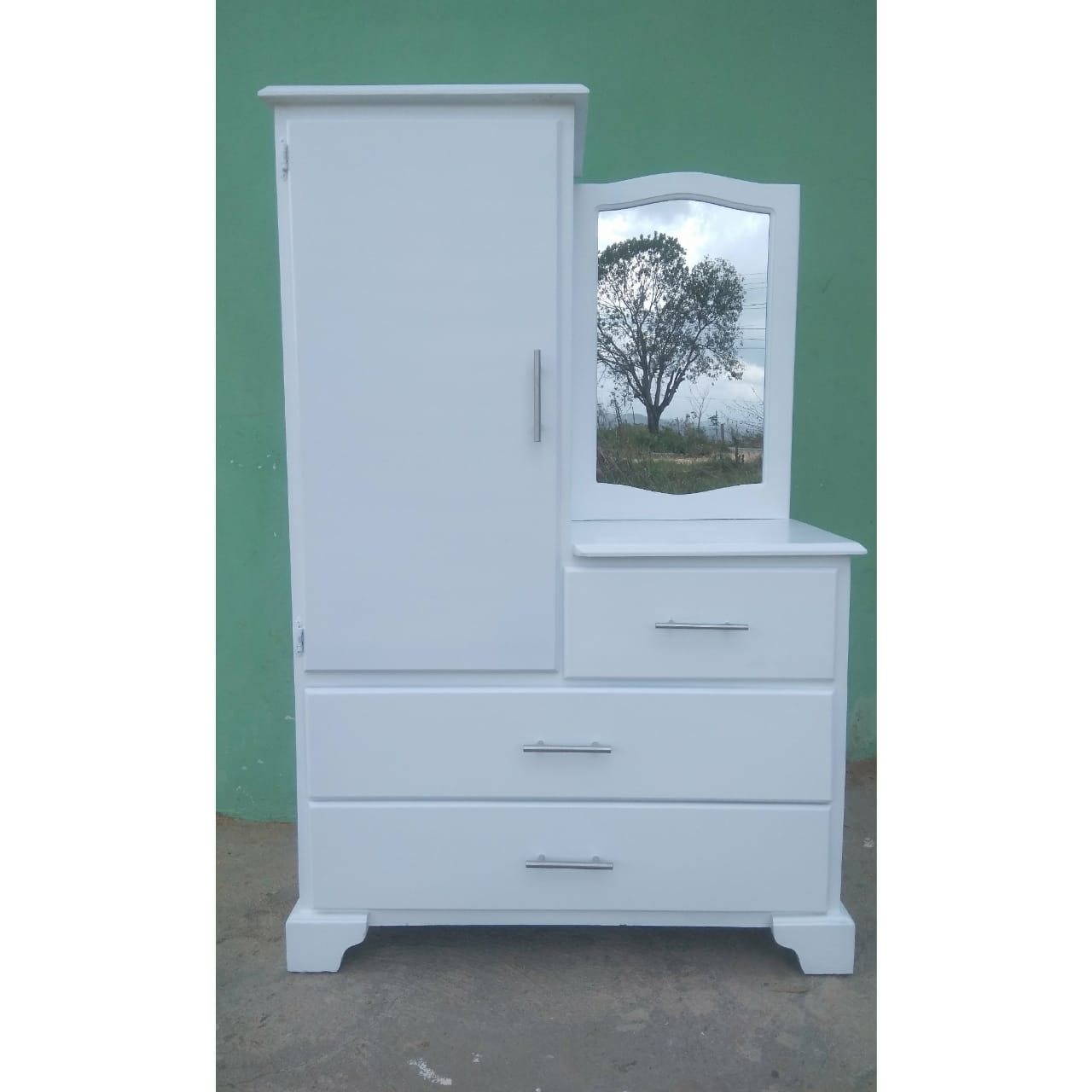 muebles - Gavetero para bebe en blanco  0