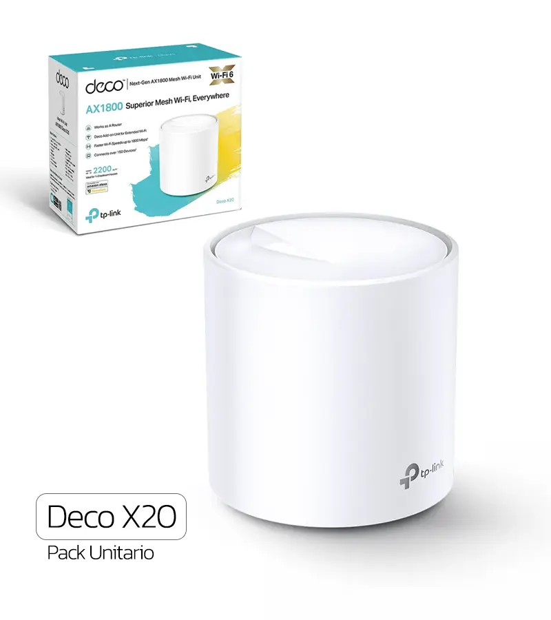 otros electronicos - ROUTER DECO X20(1-PACK) TP-LINK, AX1800, WI-FI 6  0