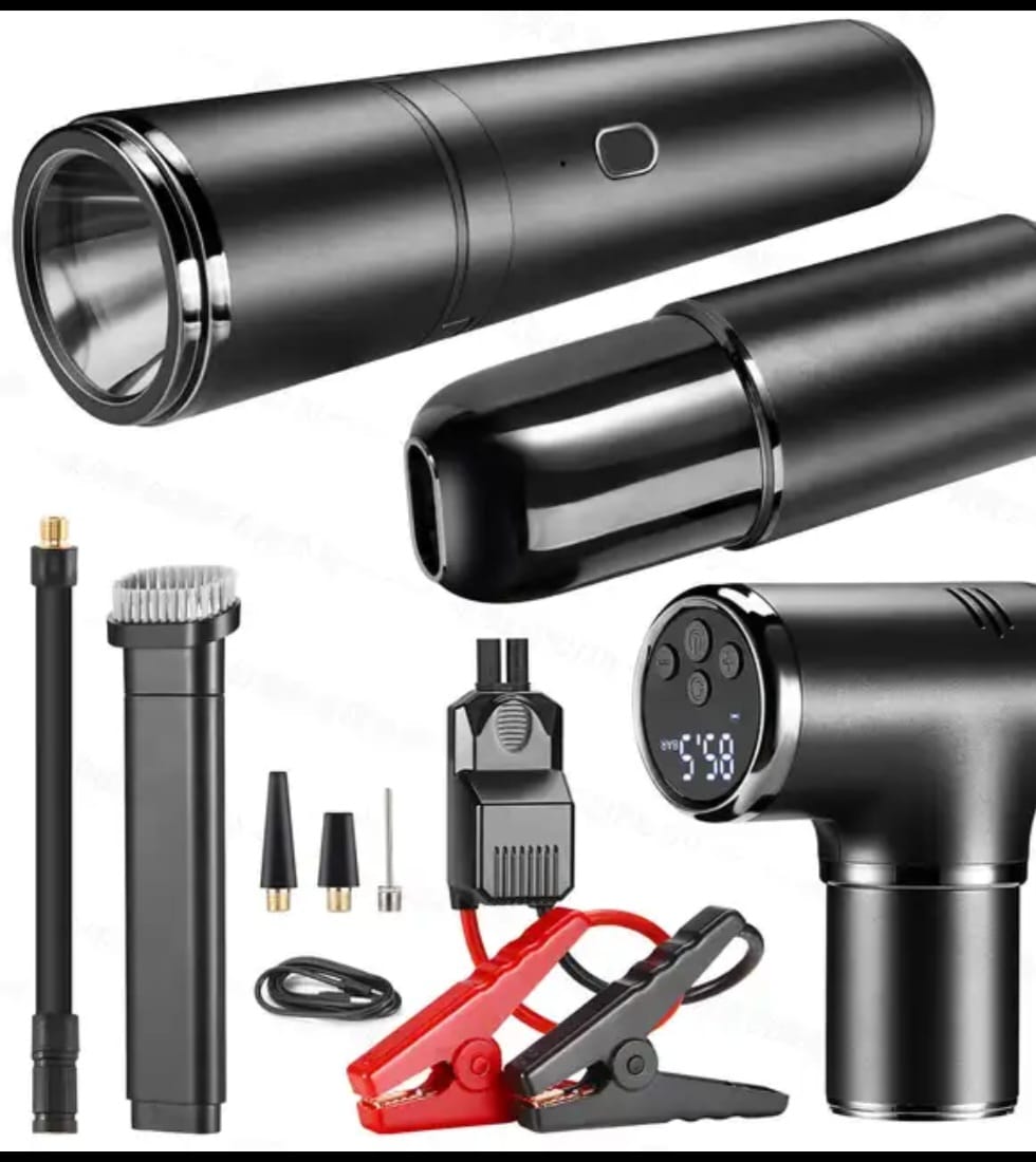 accesorios para vehiculos - Jumper, aspiradora, Inflador y Linterna  0