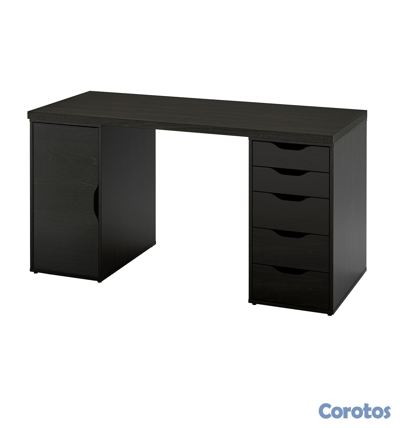 muebles y colchones - Vanity/ escritorio negro ikea 1