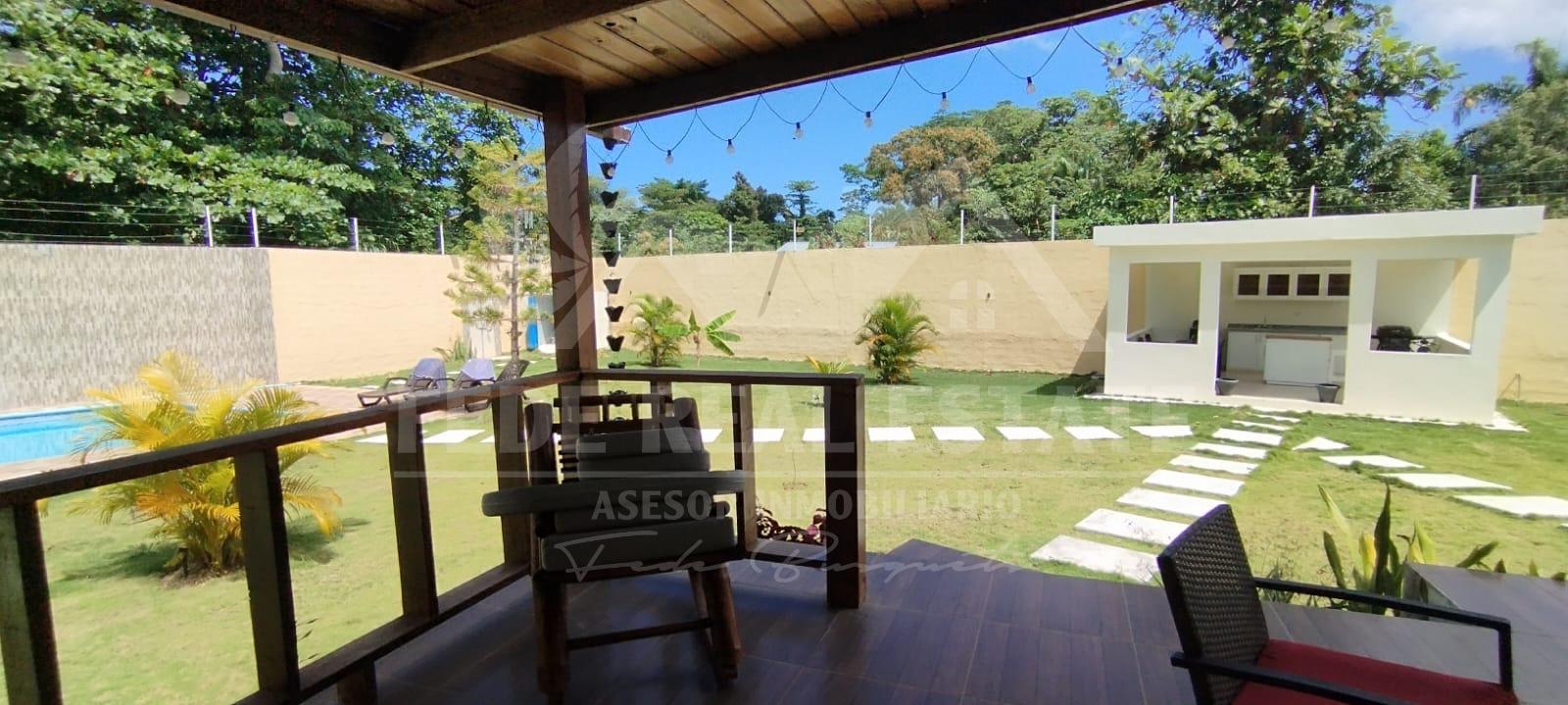 casas vacacionales y villas - Villa Amueblada 3 Habitaciones, Piscina y Gazebo - Limón, Las Terrenas 5