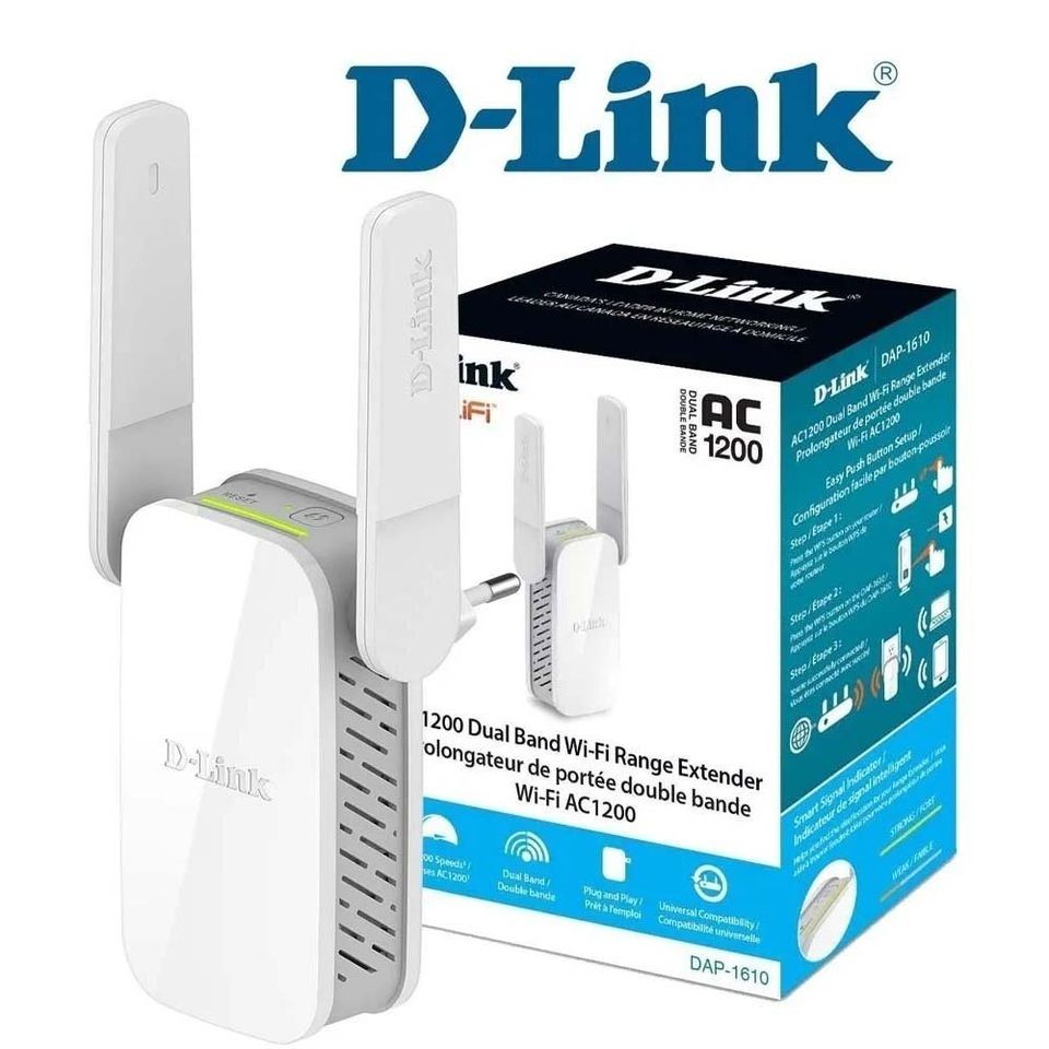 otros electronicos - EXTENSOR DE WIFI DUAL BAND D-LINK  5