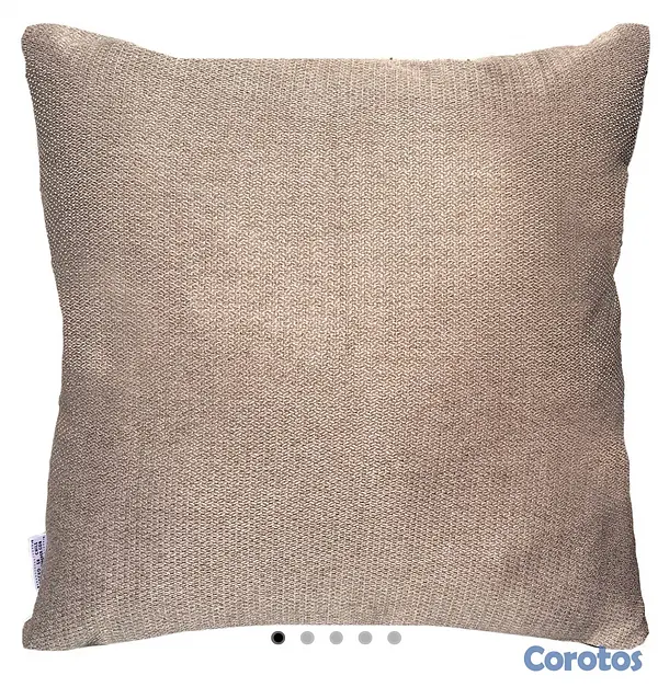 decoración y accesorios - Funda Cojin Decorativo Diseño Lino Beige Oscuro 20x20 pulgadas  2
