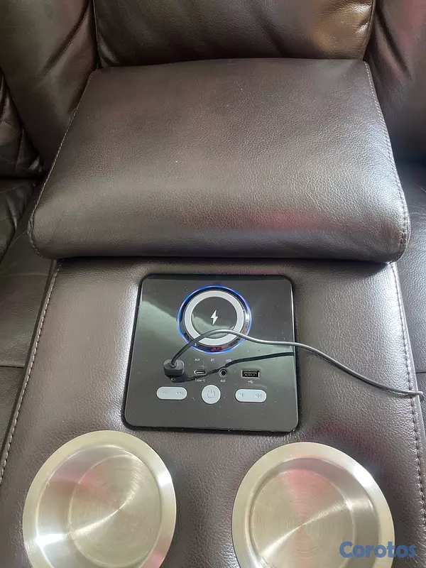 muebles y colchones - SOFÁ RECLINABLE MARRÓN EN VENTA  7