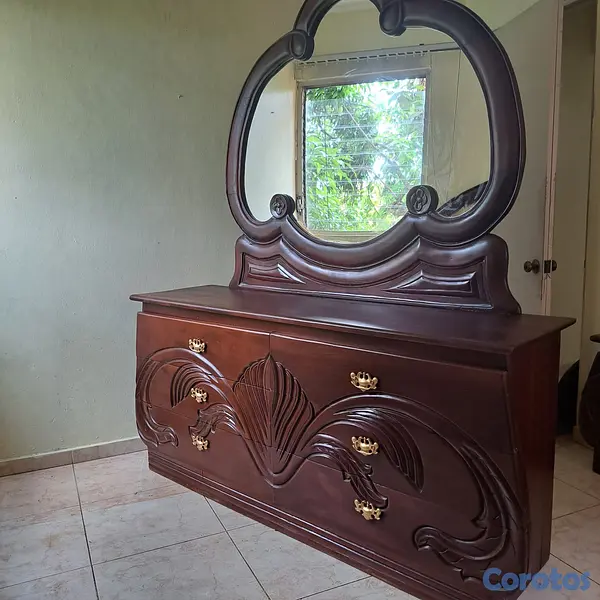 muebles y colchones - JUEGO DE HABITACION EN CAOBA 6