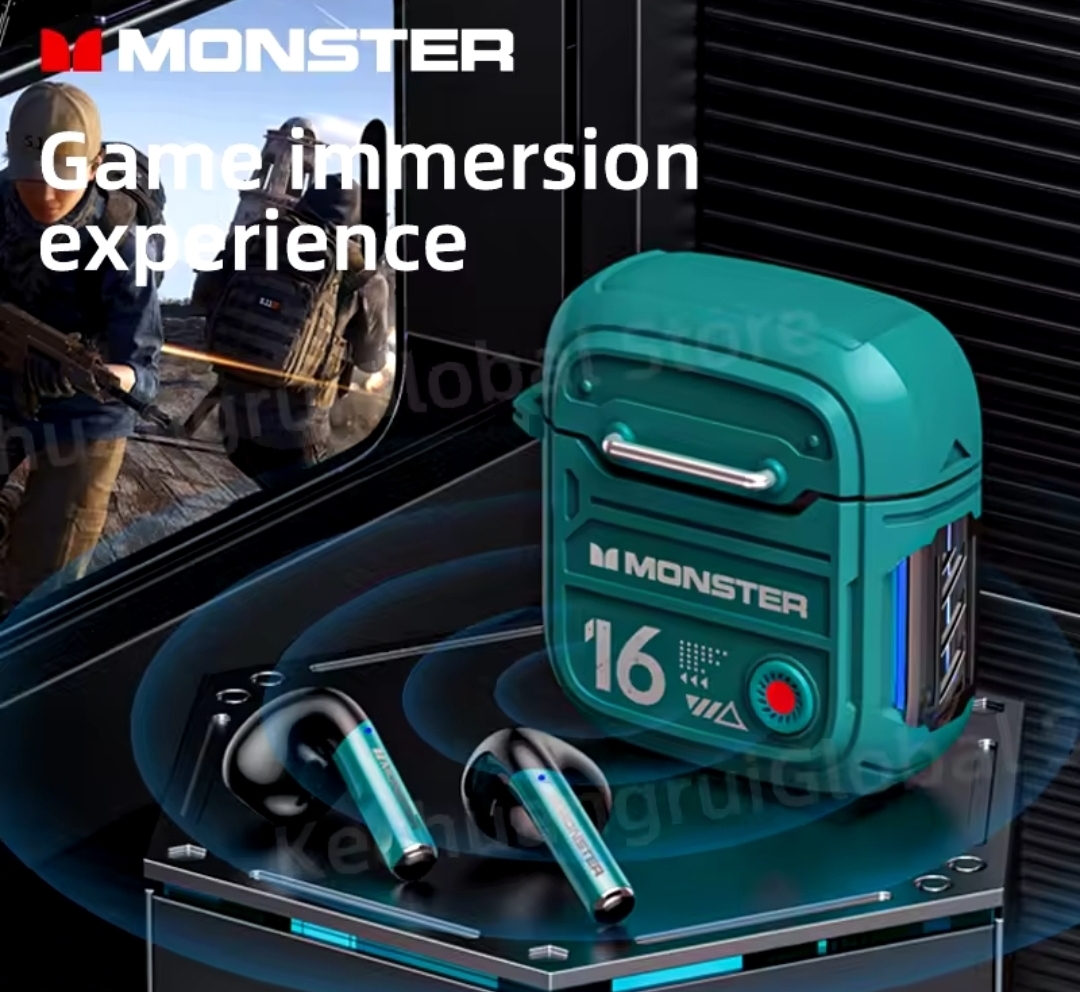 accesorios para electronica - Auricular Gamer Monster XKT16 bluetooth 5.3 3