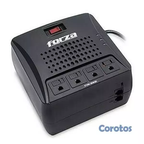 computadoras y laptops - REGULADOR DE VOLTAJE FORZA 3000VA, REGLETA DE 4XTOMAS 110V/1500W/900J, 2XRJ11/RJ 2