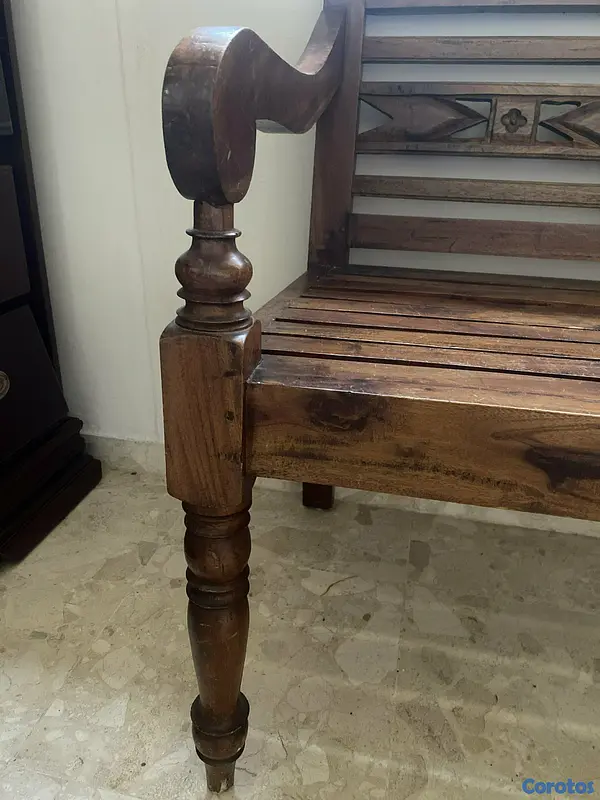 muebles y colchones - butaca de Madera de Teca  2