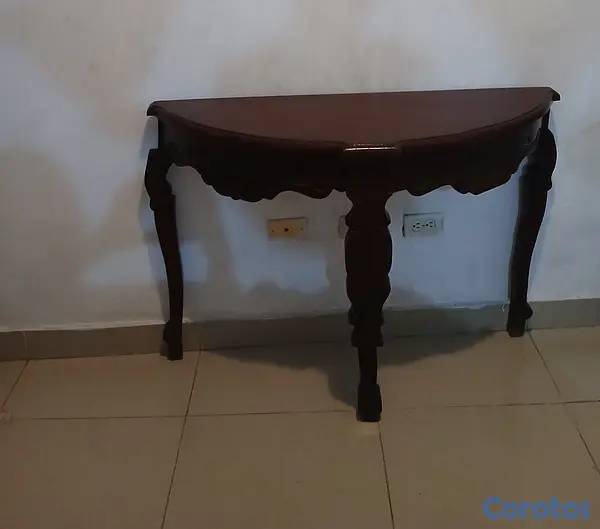 decoración y accesorios - Hermosa Repisa de caoba con su Espejo 3