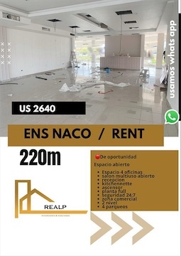 oficinas y locales comerciales - Local en naco espacio abierto 0