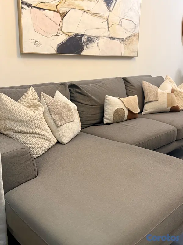 muebles y colchones - Vendo Sofá gris  6