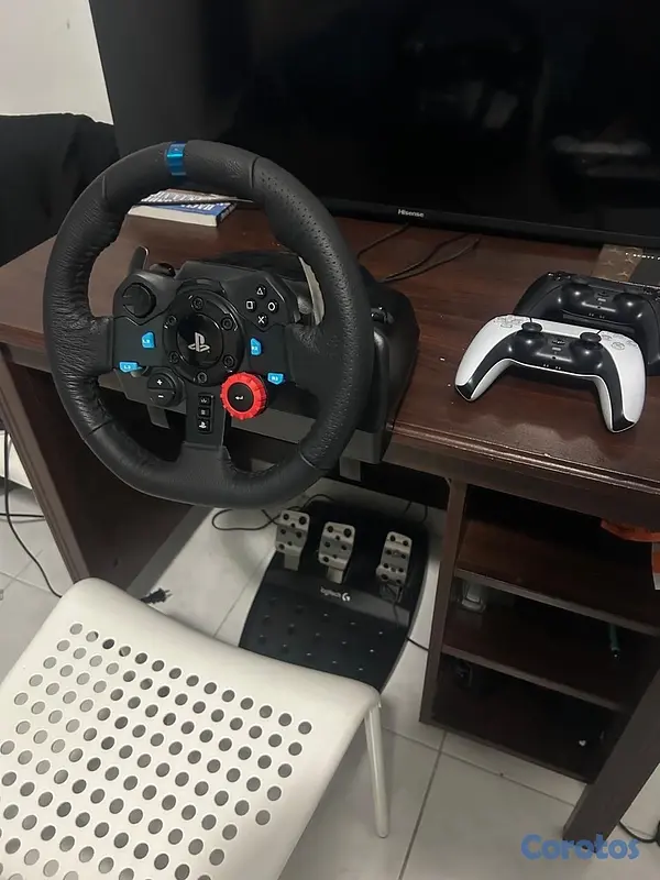 hobby y coleccion - Logitech G29 Driving Force Racing Wheel (con sus pedales)para PS4/PS5/PC. 2