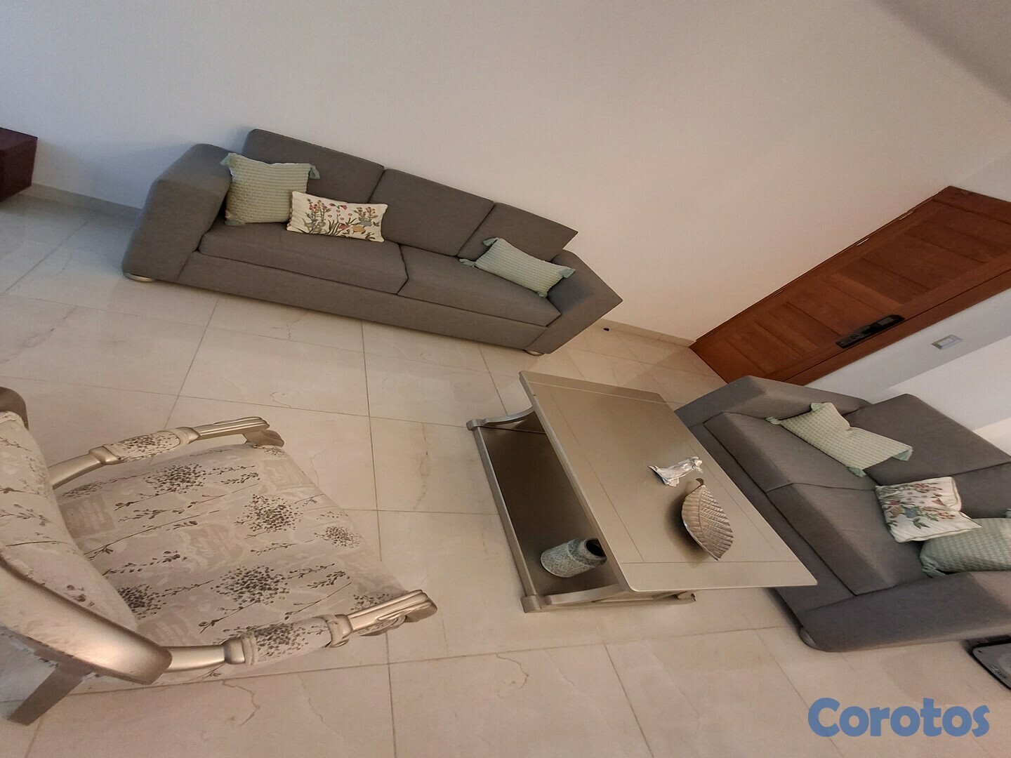 muebles y colchones - Juego de sala, 2 sofás y 1 mesa centro. 9