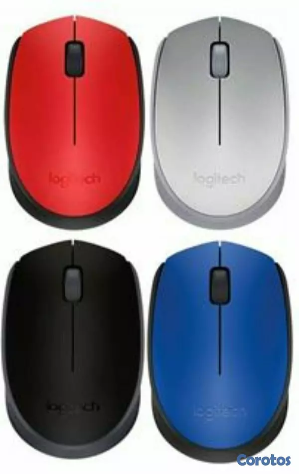computadoras y laptops - MOUSE LOGITECH M170 INALAMBRICO OPTICO, RECEPTOR USB