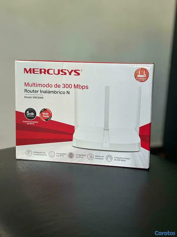 otros electronicos - Router repetidor de internet wifi mercusys mw306r  2