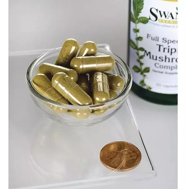 Salud y Equipamiento Médico - Triple Mushroom Complex- 60 Caps- Full Spectrum De Swanson 2