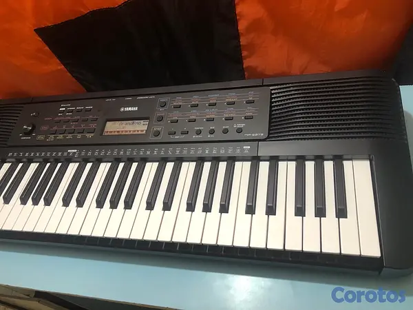 instrumentos musicales - piano Yamaha modelo PSR-E273 de 61 Teclas con su fuente..!! 2