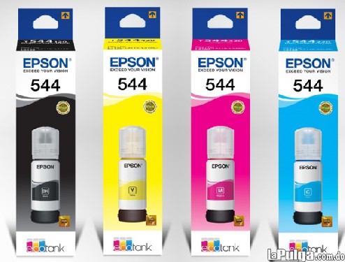impresoras y scanners - BOTELLA DE TINTA EPSON T544  PARA IMPRESORA EPSON EN TODOS LOS COLORES 