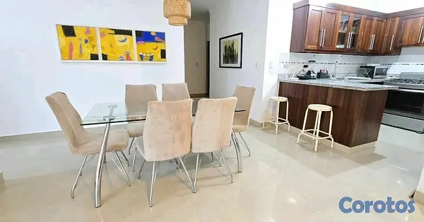 apartamentos - ALQUILÓ 1er piso amueblado cerro hermoso a 2 minutos de unión medica 7