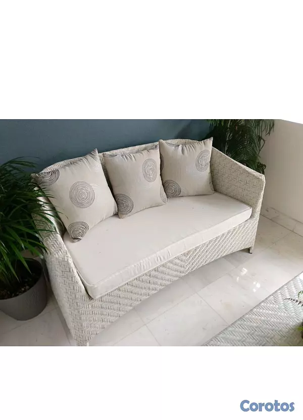 muebles y colchones - VENDO HERMOSO JUEGO DE TERRAZA DE ILUMEL  2