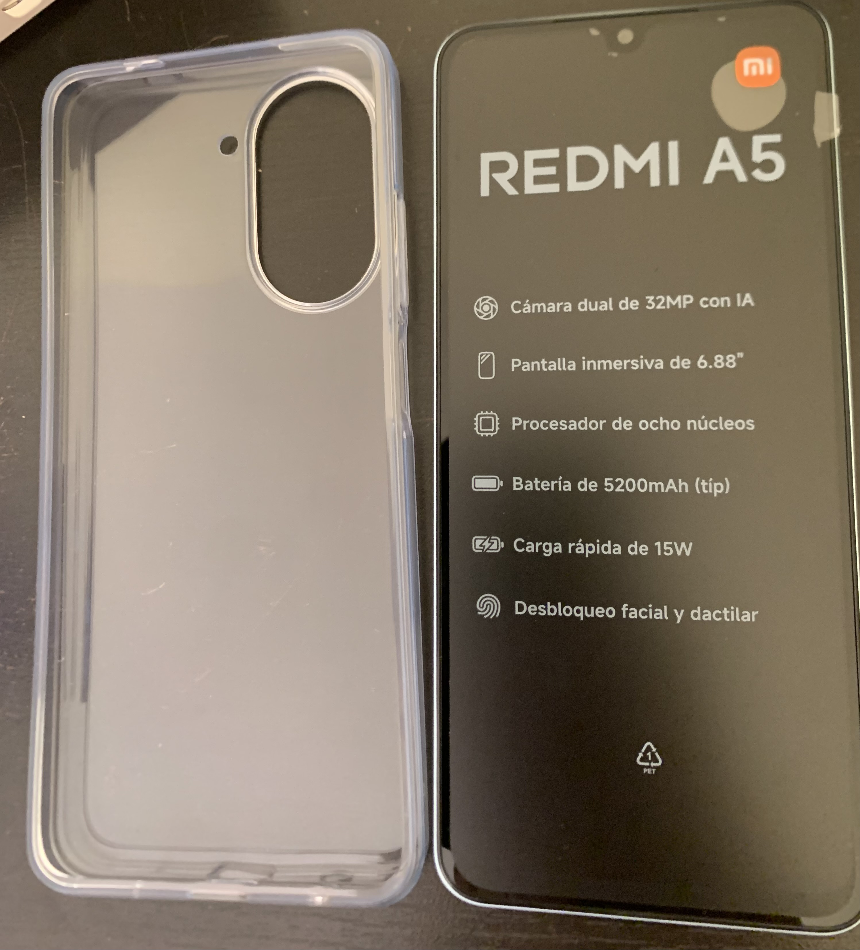celulares y tabletas - Redmi A5 128 gb, forro y cargador Nuevo en su caja 3