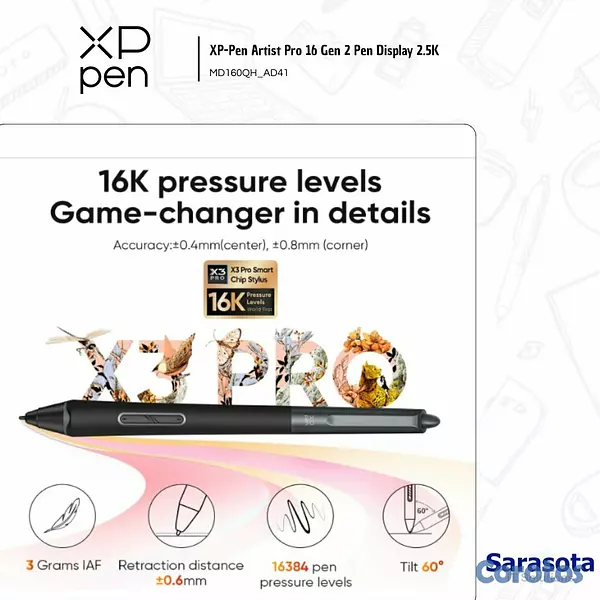 accesorios para electronica - XP-Pen Artist Pro 16 2da Gen 2.5K 2
