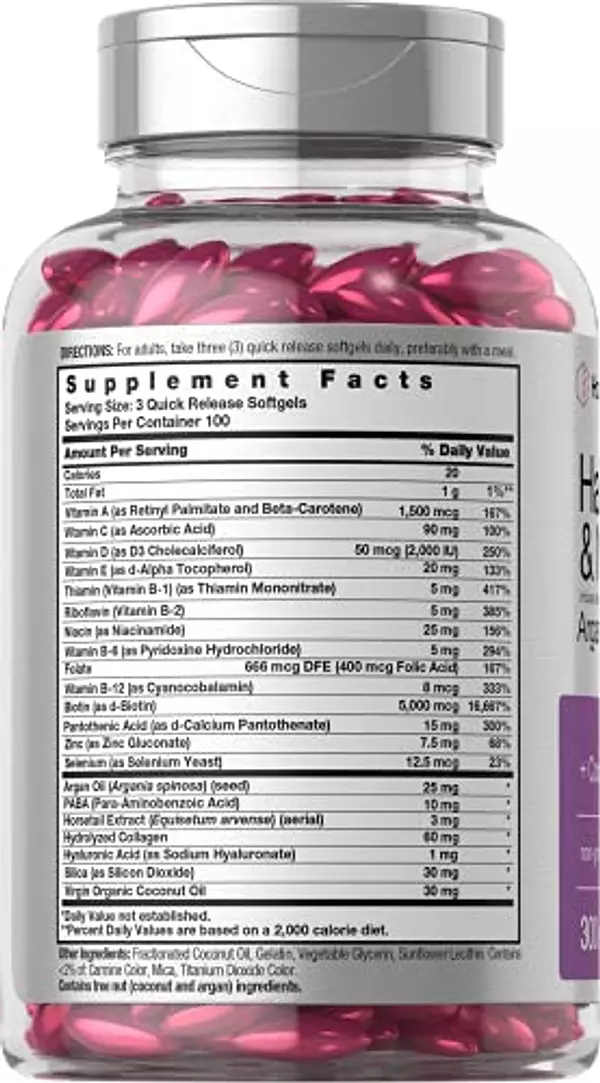 Salud y Equipamiento Médico - Vitaminas Piel, Uñas Y Cabello 300 Cap Horbaach 2