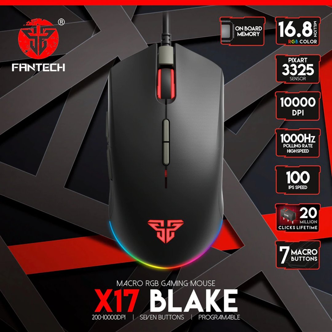 computadoras y laptops - MOUSE Fantech USB GAMIN (Mod.X17) JUGADORES DE ALTO NIVEL ,VIP 0