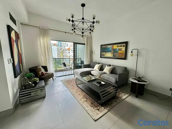 apartamentos - Apartamento amueblado en alquiler- Piantini  9