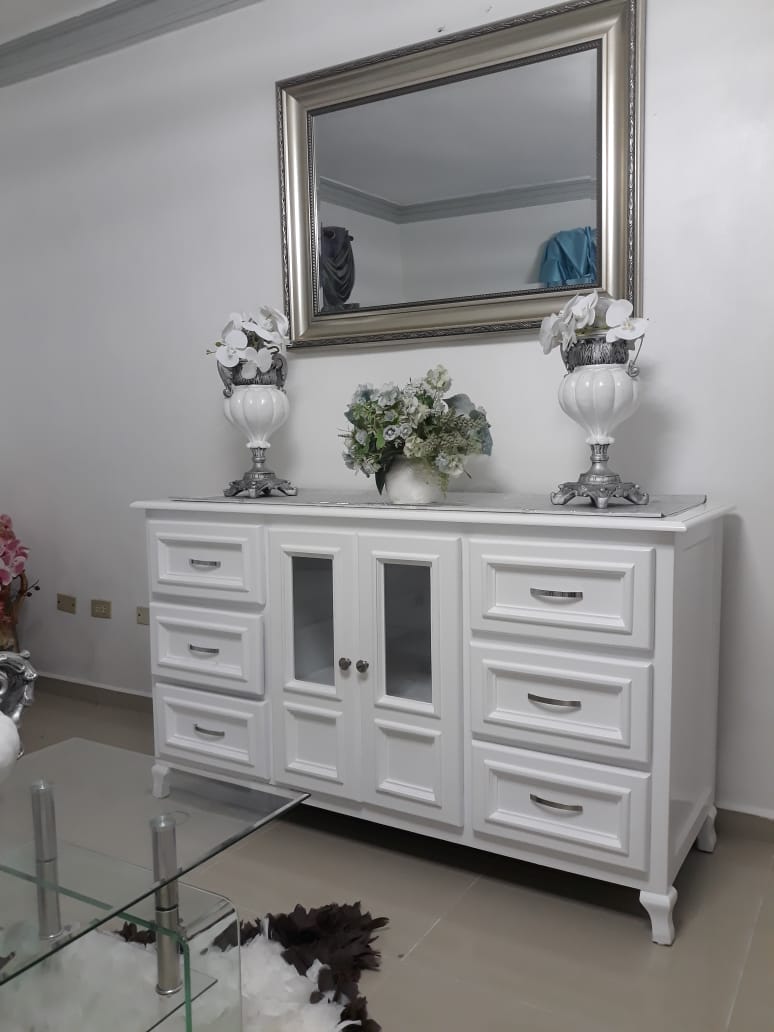 muebles y colchones - Credenza blanca  0
