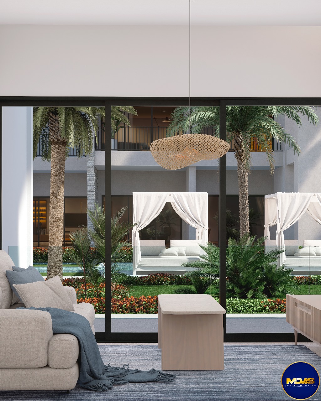 apartamentos - Apartamento amueblado en Cana Bay, Punta Cana con piscina, cancha, campo de golf 4