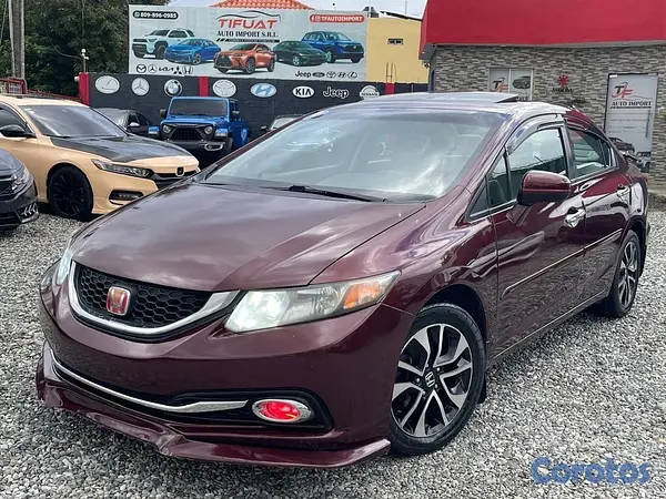carros - HONDA CIVIC 2015 EX ROJO 2