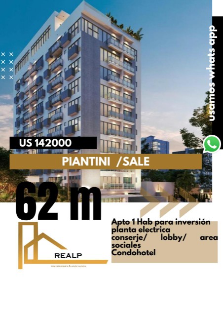 apartamentos - Condohotel para inversión piantini 0