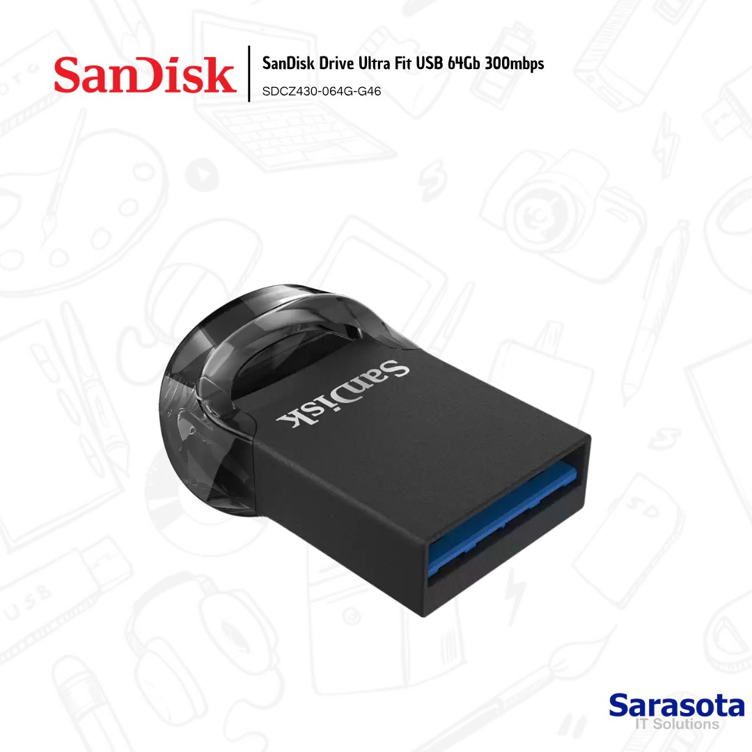 accesorios para electronica - Sandisk memoria USB 3.2 Ultra Fit de 64Gb 300mbps 1