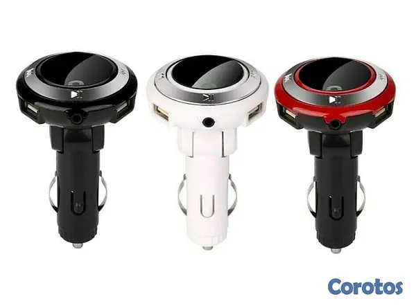 otros electronicos - Adaptador via FM para radio de vehiculos con función bluetooth, USB G9 3